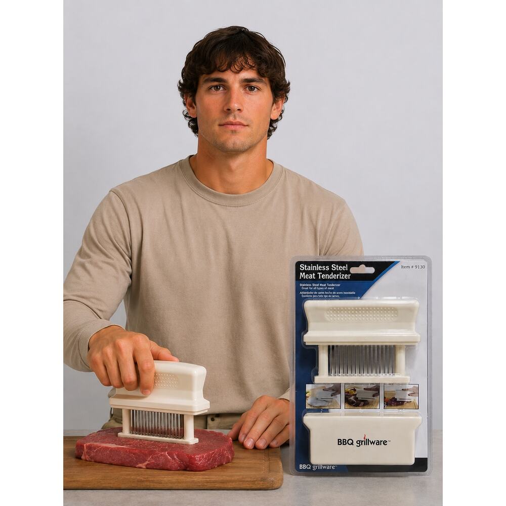 Mr. Bar-B-Q 16 Blade Meat Tenderizer Tool BBQ Prep